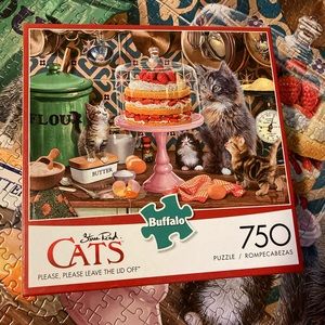 Cat theme jigsaw puzzle-750 pieces-Buffalo